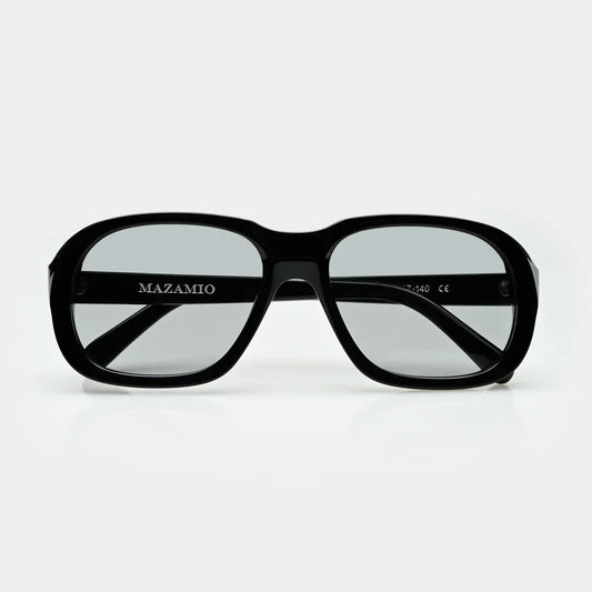 Mazamio Delon Sunglasses - Black with Light Grey Tint