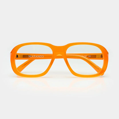 Mazamio Delon Sunglasses - Light Orange with Clear Tint