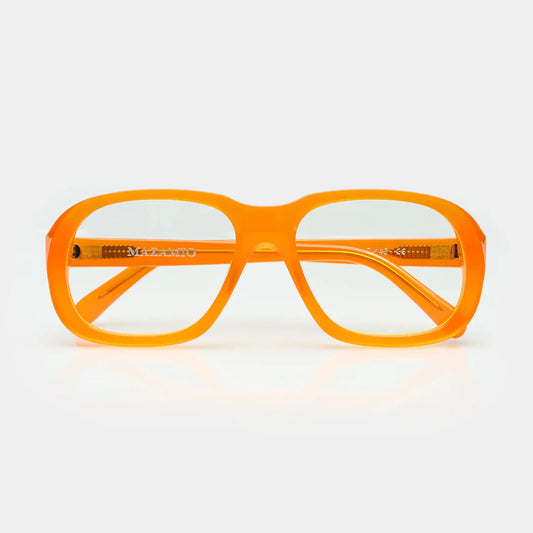Mazamio Delon Sunglasses - Light Orange with Clear Tint
