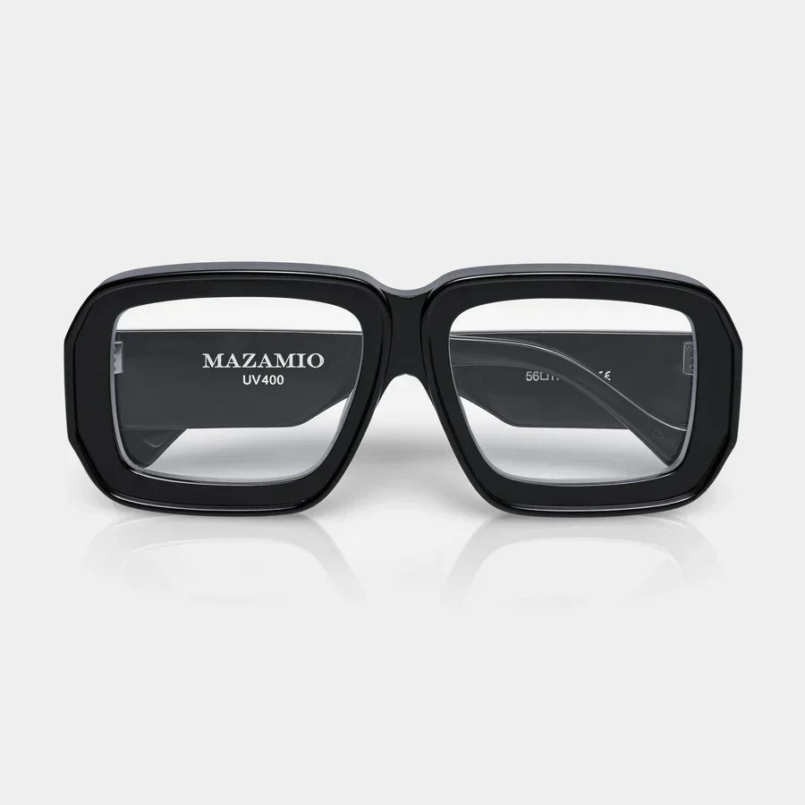 Mazamio Sunglasses - Black with Clear Tint