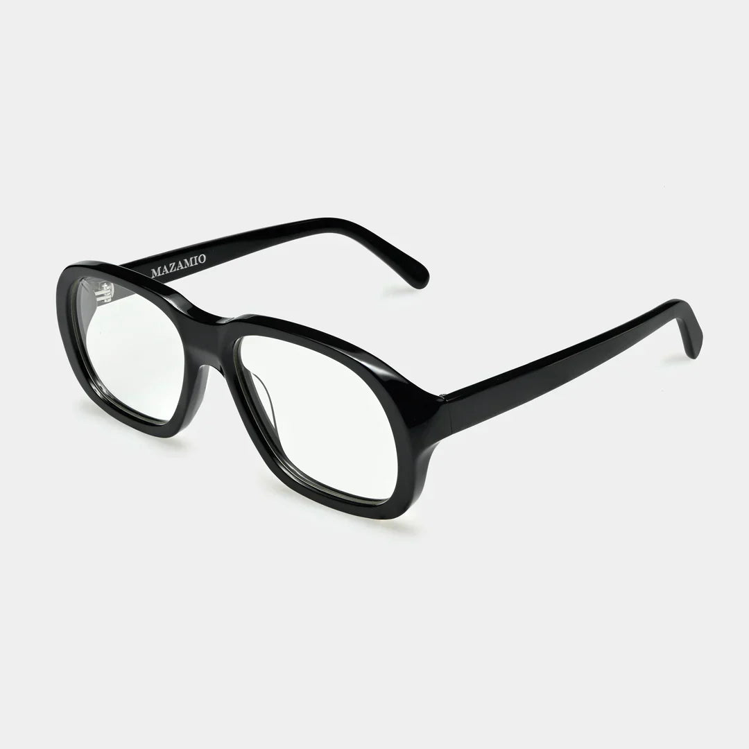 Mazamio Delon Sunglasses - Black with Clear Tint