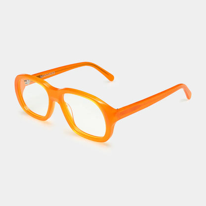 Mazamio Delon Sunglasses - Light Orange with Clear Tint