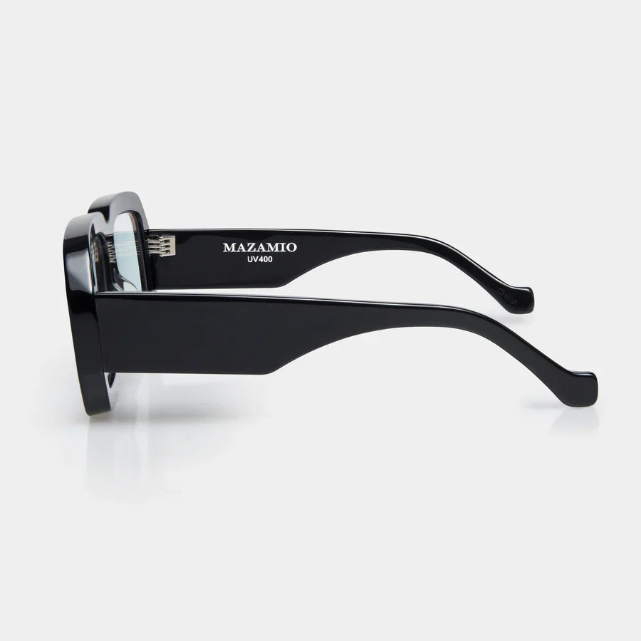 Mazamio Sunglasses - Black with Clear Tint