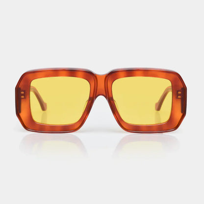 Mazamio Sunglasses - Orange Tortoiseshell with Light Yellow Tint